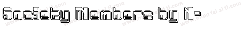 Society Members by N字体转换